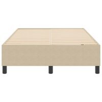 Boxspring bed Grijs groen 120 x 190 cm Katoenen stof 6