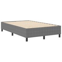 Boxspring bed Lichtgrijs 120 x 200 cm Katoenen stof 2