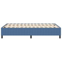 Boxspring bed Blauw 120 x 200 cm Katoenen stof 7
