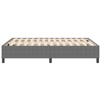Boxspring bed Lichtgrijs 140 x 190 cm Katoenen stof 7