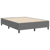 Boxspring bed Lichtgrijs 140 x 200 cm Katoenen stof 8