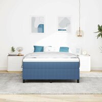 Boxspring bed Blauw 140 x 200 cm Katoenen stof 5