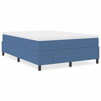 Boxspring bed Blauw 160 x 200 cm Katoenen stof 4