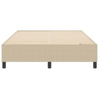 Boxspring bed Grijs groen 160 x 200 cm Katoenen stof 6