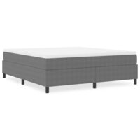 Boxspring bed Lichtgrijs 180 x 200 cm Katoenen stof 4