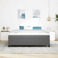Boxspring bed Lichtgrijs 180 x 200 cm Katoenen stof 5