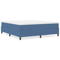 Boxspring bed Blauw 180 x 200 cm Katoenen stof 4