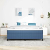 Boxspring bed Blauw 180 x 200 cm Katoenen stof 5
