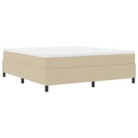 Boxspring bed Grijs groen 180 x 200 cm Katoenen stof 3