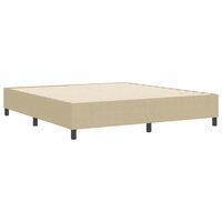 Boxspring bed Grijs groen 180 x 200 cm Katoenen stof 8