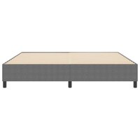 Boxspring bed Lichtgrijs 200 x 200 cm Katoenen stof 6