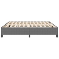 Boxspring bed Lichtgrijs 200 x 200 cm Katoenen stof 7