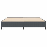 Boxspring bed Donkergrijs 200 x 200 cm Katoenen stof 6