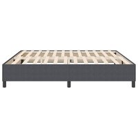 Boxspring bed Donkergrijs 200 x 200 cm Katoenen stof 7