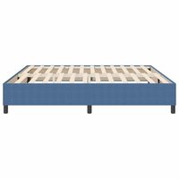 Boxspring bed Blauw 200 x 200 cm Katoenen stof 7