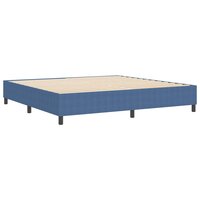 Boxspring bed Blauw 200 x 200 cm Katoenen stof 8