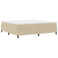 Boxspring bed Grijs groen 200 x 200 cm Katoenen stof 3