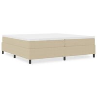 Boxspring bed Grijs groen 200 x 200 cm Katoenen stof 4