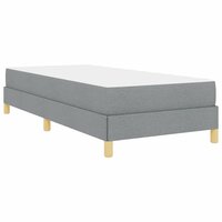Boxspring bed Lichtgrijs en Bruin 80 x 200 cm 9