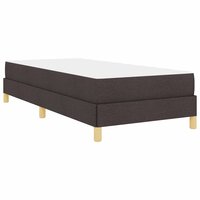 Boxspring bed Bruin 90 x 200 cm Stof en Engineered Hout 9