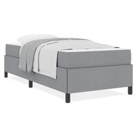 Boxspring bed Lichtgrijs en zwart 80 x 200 cm 4