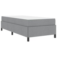 Boxspring bed Lichtgrijs en zwart 90 x 190 cm 2