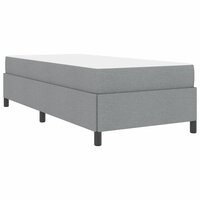 Boxspring bed Lichtgrijs en zwart 90 x 190 cm 9