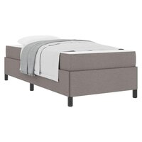 Boxspring bed Taupe en Zwart 100 x 200 cm 3