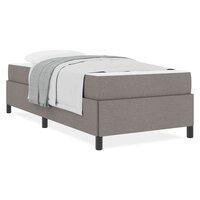 Boxspring bed Taupe en Zwart 100 x 200 cm 4