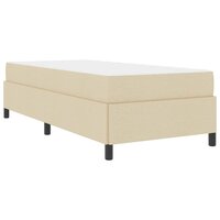 Boxspring bed Cr&egrave;me en Zwart 100 x 200 cm 2
