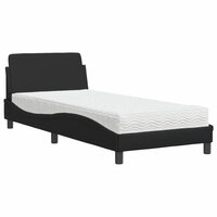 Bed met matras &quot;Dover&quot; kunstleer zwart 90x200 cm 2