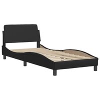 Bed met matras &quot;Dover&quot; kunstleer zwart 90x200 cm 4