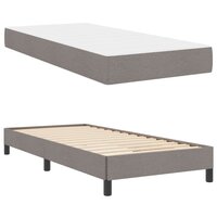 Boxspring bed met matras Taupe 80 x 200 cm Stof 6