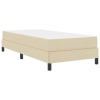 Boxspring bed met matras Cr&egrave;me 90 x 190 cm Stof 2