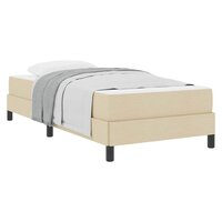 Boxspring bed met matras Cr&egrave;me 90 x 190 cm Stof 3