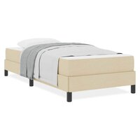 Boxspring bed met matras Cr&egrave;me 90 x 190 cm Stof 4