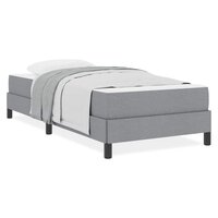 Boxspring bed met matras Lichtgrijs 90 x 200 cm Stof 4