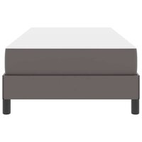 Bed met matras Grijs 80 x 200 cm Kunstleer 7