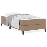 Bed met matras Cappuccino 80 x 200 cm Kunstleer 4