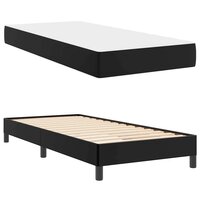 Bed met matras Zwart 90 x 190 cm Kunstleer 6