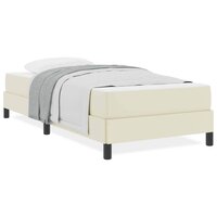 Bed met matras Cr&egrave;me 100 x 200 cm Kunstleer 4