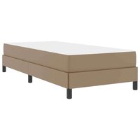 Bed met matras Cappuccino 100 x 200 cm Kunstleer 2
