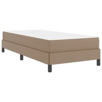 Bed met matras Cappuccino 100 x 200 cm Kunstleer 9