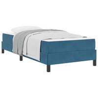 Boxspringbed met matras Donkerblauw 80 x 200 cm Fluweel 3