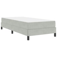 Boxspringbed met matras Lichtgrijs 90 x 190 cm Fluweel 2