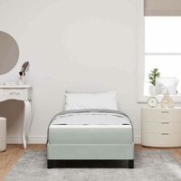 Boxspringbed met matras Lichtgrijs 90 x 190 cm Fluweel 5