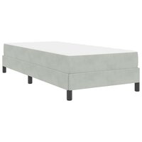 Boxspringbed met matras Lichtgrijs 90 x 190 cm Fluweel 9