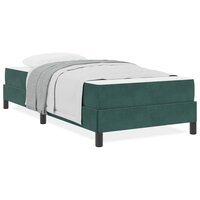 Boxspringbed met matras Donkergroen 90 x 190 cm Fluweel 4