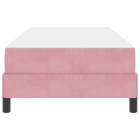 Boxspringbed met matras met matras Roze 90 x 200 cm Fluweel 7