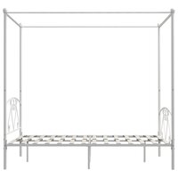 Hemelbedframe metaal wit 160x200 cm  4
